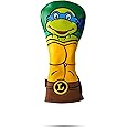 Pins & Aces TMNT Utility Head Cover - Premium, Hand-Made Leather Headcover - Teenage Mutant Ninja Turtle Head, Tour Quality Golf Club Cover - Style and Customize You Golf Bag