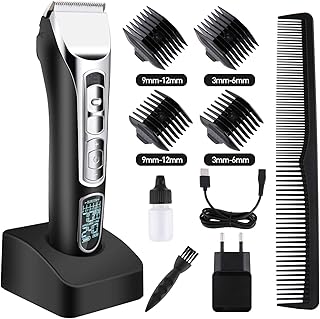 Lovebay Haarschneidemaschine Profi Haarschneider Maschine mit Keramik-/Titaniumklingen USB Haarschneidegerät Kinder für Akku-und Netzbetrieb Männer Rasierer Bartschneider Haartrimmer Herren