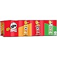 Pringles Potato Crisps Chips, Lunch Snacks, On-the-Go Snacks, Grab N' Go, Variety Pack, 13.7oz Tray (10 Cans)