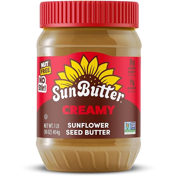 SUNBUTTER CREAMY SUNFLOWER SEED BUTTER, 16 OZ NUT-FREE...