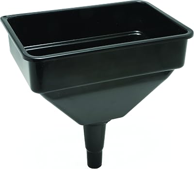 Hilka Large Funnel with Filter Black Green 255x165mm Oil Fuel