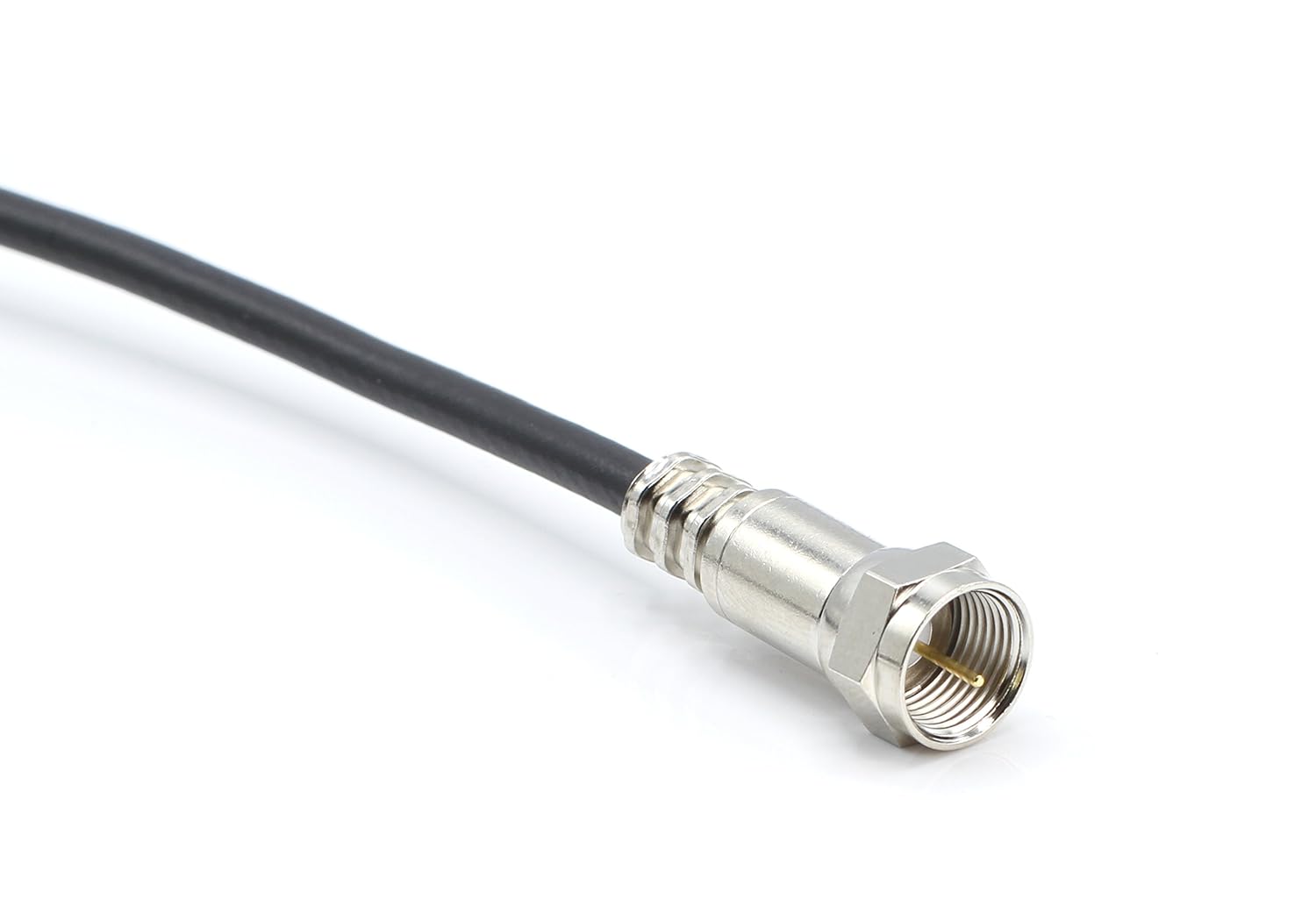 Thin Coax Cable Black RG58 Coaxial Cable for DirecTV, Satellite, CATV