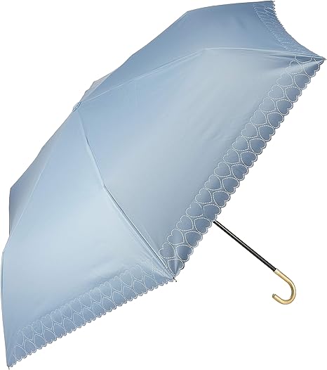 Amazon Co Jp ワールドパーティー Wpc 日傘 折りたたみ傘 サックス 50cm レディース 傘袋付き 遮光ハートヒートカットミニ 801 7464 Sx ホーム キッチン