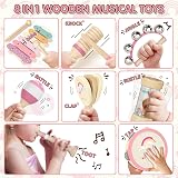 Lehoo Castle Kids Wooden Musical Instruments Set 1-3 Years Montessori Toy view 2