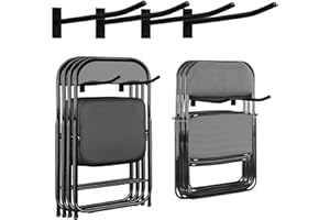 Garage Storage Mechanism Wall Mounted, Folding chair storage rack,Garden Tool Rack Manager Heavy-Duty Folding Chair, Suitable