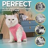 Avont Cat Recovery Suit Post Surgery Pink S view 4