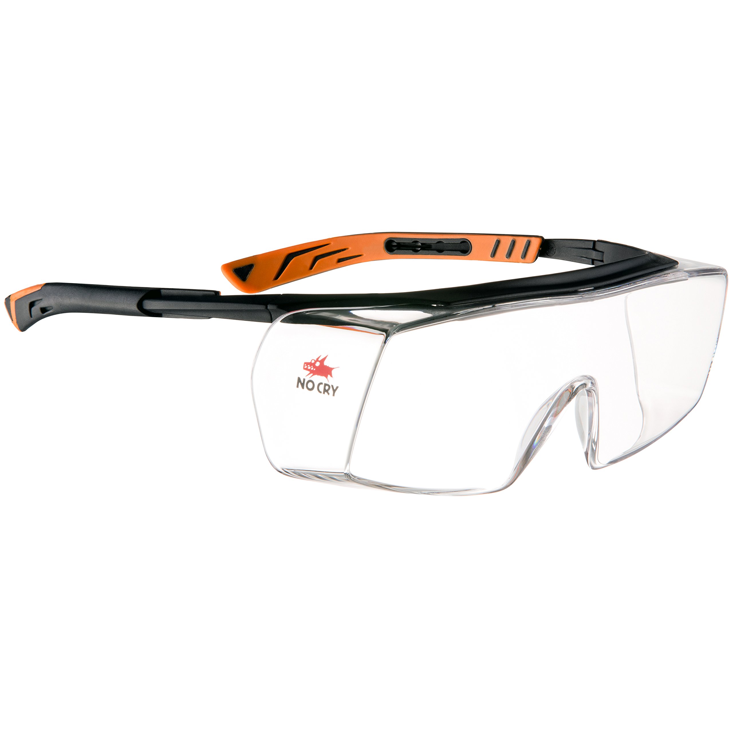 NoCry Over-Spec Safety Glasses with Anti Scratch Wrap-Around Lenses