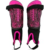 Vizari Soccer Shin Guards with Ankle Protection for Kids, Youth & Adult Sizes - Lightweight & Durable Shinguards for Boys, Girls, Toddlers (Ages 3+)