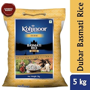 Kohinoor Dubar Authentic Basmati Rice, 5 Kg