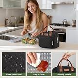 HOMESPON Insulated Lunch Bag for Work Adults - Black, Large Capacity view 4