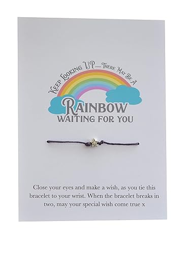 Wish Bracelet Keep Looking Up There May Be A Rainbow Waiting For You Amazon Co Uk Handmade Products