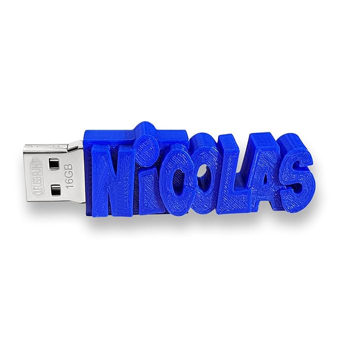 Individueller persönlicher USB Stick Datenstick mit eigenem Namen / Schriftzug und Farbe nach Wahl – 8GB, 16 GB oder 32 GB – 