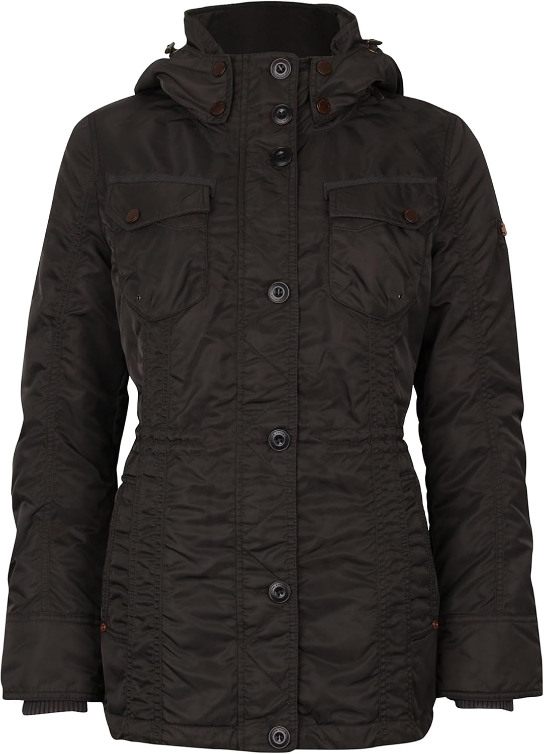 Camel Active Damen Jacke - Slim Fit Mit Seitlichen Reißverschlusstaschen