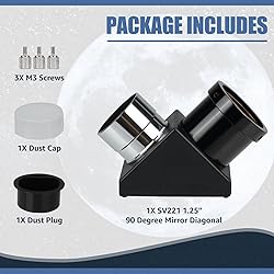 SVBONY SV221 90 Degree Diagonal Mirror, Telescope