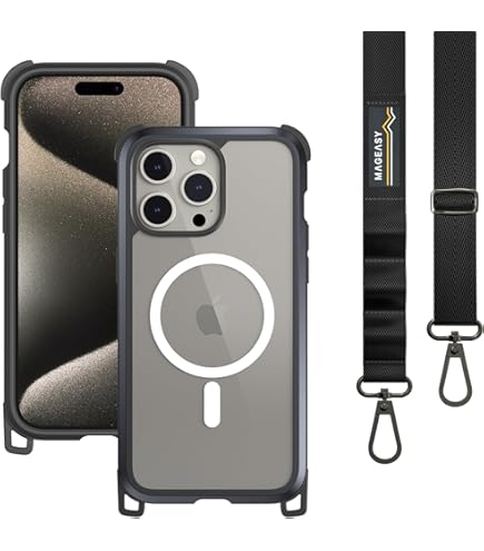 Amazon.com: MAGEASY Case with Strap for Phone 15 Pro Max