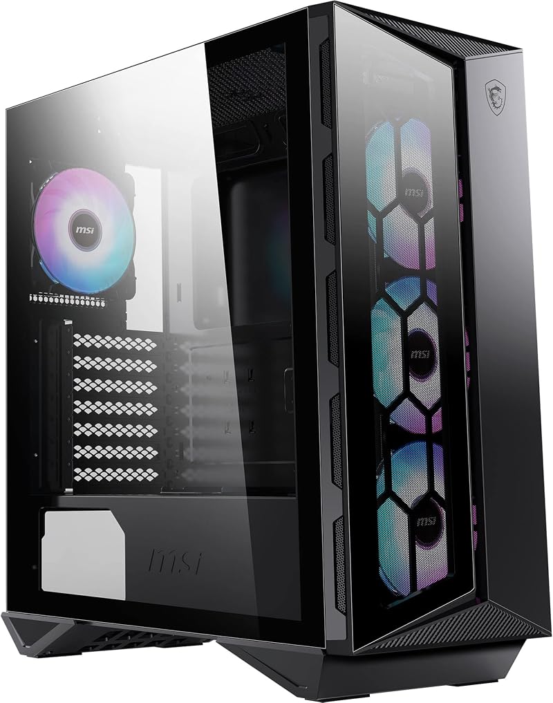 MSI MPG GUNGNIR 110R Mid-Tower Case ARGB 4x120mm Temp Glass USB-C Turbo