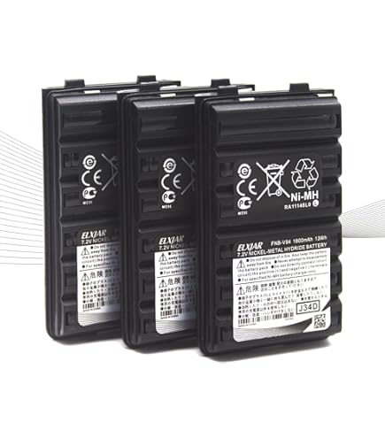 2x Batteria Sostituisce Yaesu / Vertex AAJ66X001 Per Dispositivo Radio