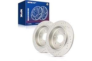 KAX 12.58in Rear Disc Brake Rotors Pair for Nissan TITAN 2004-2015, Nissan Armada 2005-2015, INFINITI QX56 2004-2010, Nissan Pathfinder Armada 2004, Automotive Replacement Brake Rotors
