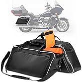 KEMIMOTO Motorcycle Saddlebag Liner 15L Single | PU Leather Hard Saddle Bag Insert Compatible with Touring Street Glide Road Glide Road King