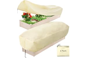 ATAOSGR Plant Covers Freeze Protection, Rectangular Planter Plant Frost Blanket,Winter Outdoor Plant Frost Plant Protection Cover, Plant Frost Tree Cover with Drawstrings Latches102X27.5X19.7INCH 1Pcs