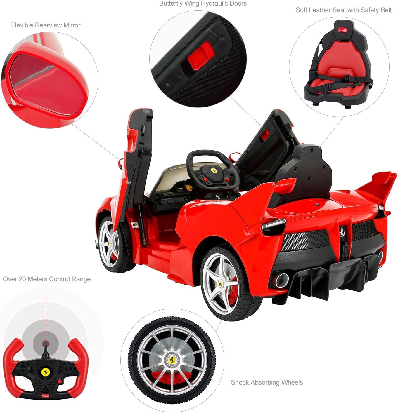 ferrari montable eléctrico laferrari 12v control remoto