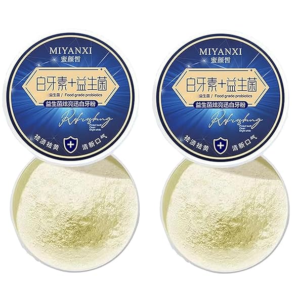 2PCS MIYANXI TOOTH CLEANING POWDER,NATURAL KAOLIN, TEETH WHITENING POWDER,EFFECTIVE REMOVER STAINS FROM COFFEE SMOKING.