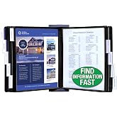 Ultimate Office FASTFIND 10-Pocket WALL Reference Display Organizer, Black | The Original 10-Pocket Wall Organizer Displays 20-Letter Size Sheets. Flip to Find Your Most Important Documents in Seconds