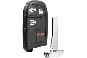 Keyless Entry Remote Key Fob Replacement 4-Button for 2022 2023 2024 2025 Ram Promaster EV (M3N-40821302, 7FF24LXHAB)