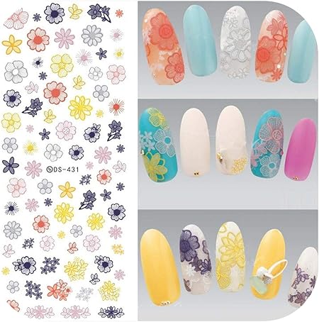 Amazon ネイルアクセサリーアートネイルアートマニキュア水デカール装飾デザイン水転送ネイルステッカーの爪のヒント美容 Ds431 Old Street Shapers シール ステッカー 通販