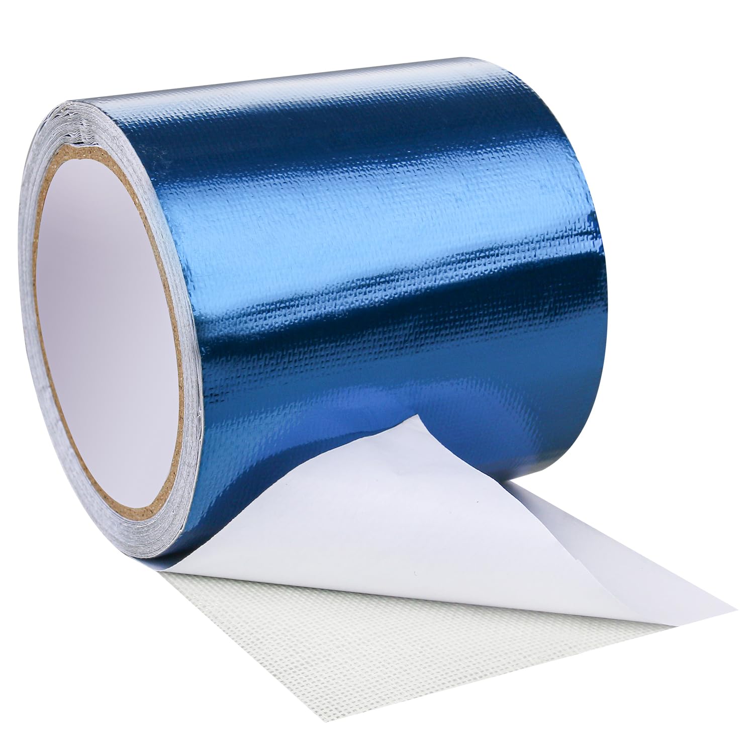 Hosifiy PVC Tarpaulin Tape, 8m x 10cm PVC Tarpaulin Repair Tape for PVC Coated Parasol, Truck Tarpaulin, Nylon, Tent, Awning Fabric Blue