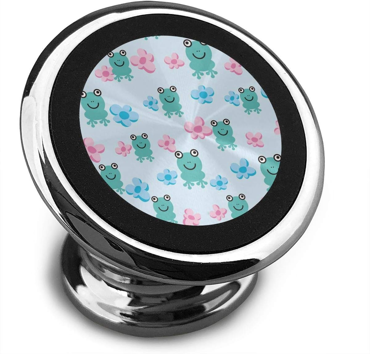 Magnetic Car Mount Kawaii Navy Frog Flowers 360 Rotation Car Phone Holder for Dashboard Cell Phone Cradle Mount Compatible