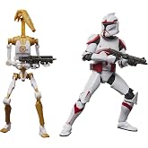 STAR WARS The Black Series Phase I Assault Trooper &amp; Battle Droid Officer, Battlefront II Premium Collectible 6 Inch Action Figure 2-Pack (Amazon Exclusive)