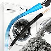 Dryer Vent Cleaner Kit - Universal Vacuum Hose Attachment & Lint Brush, Effectively Clean Clogged Dryer Ducts, Fit Most Vacuums for Dryer, Refrigerator Coils & Behind Appliances (Blue)
