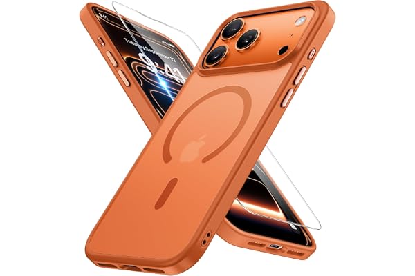 Miracase Magnetic for iPhone 17 Pro Max Case with Screen Protector [Compatible with MagSafe] Slim Thin Phone Case Military-Gr