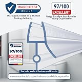 HNNHOME Bath Shower Screen Door Seal Strip 4-6mm Glass up to 14mm Gap 870mm view 5