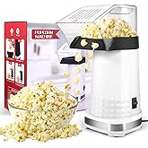 Popcorn Machine High Popping Rate, 3.5 Quarts, 1200w, 2 Min Fast Popping Air Popper Popcorn Maker, No Oil, BPA-Free, Food Saf