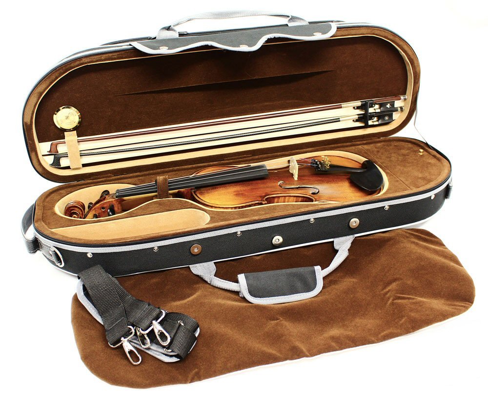 Deluxe Soft Interior Full Size Violin Case Black Discount Musical01 Shop