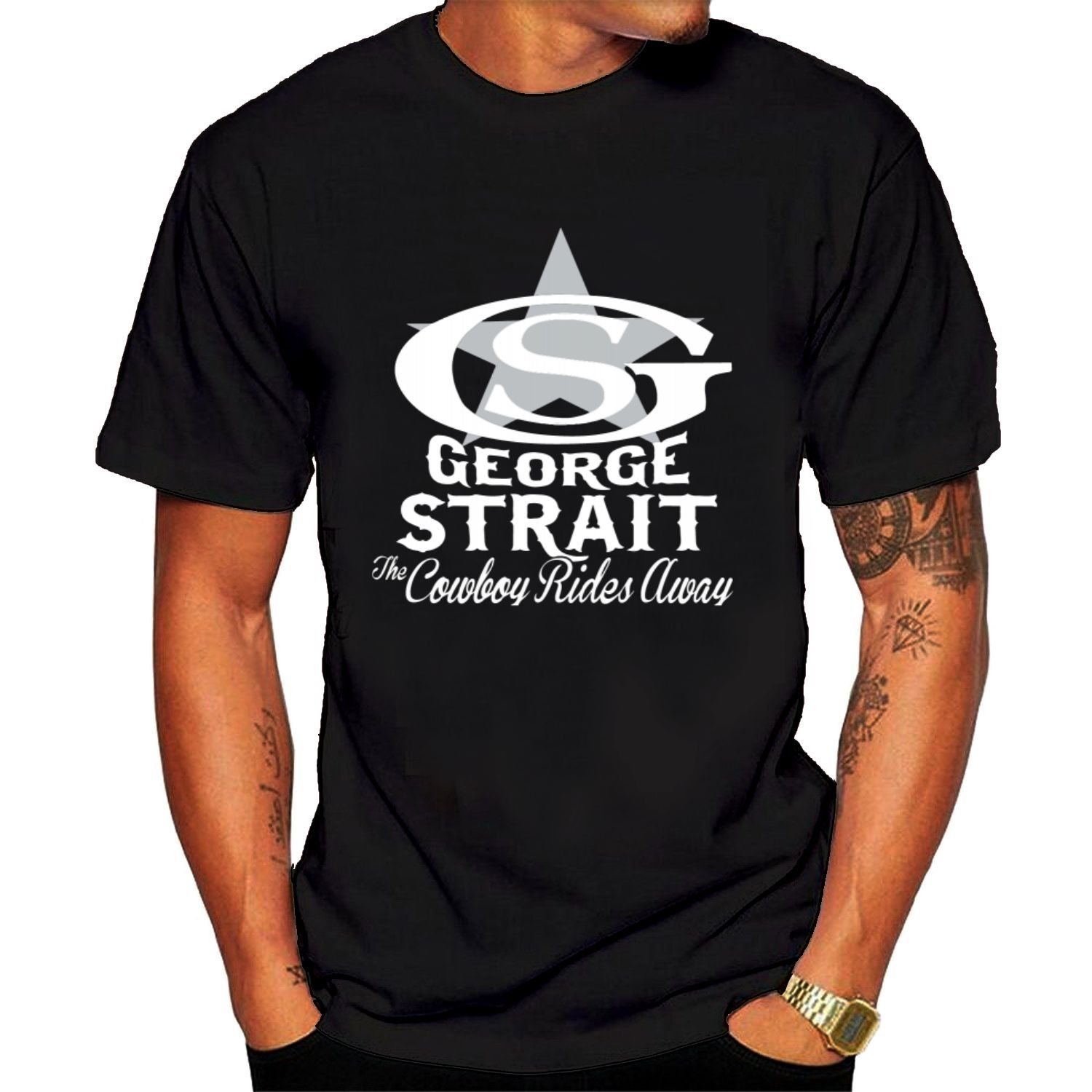 Lianfa Men’s George Strait Logo T-Shirt-RT – Rateeshirt