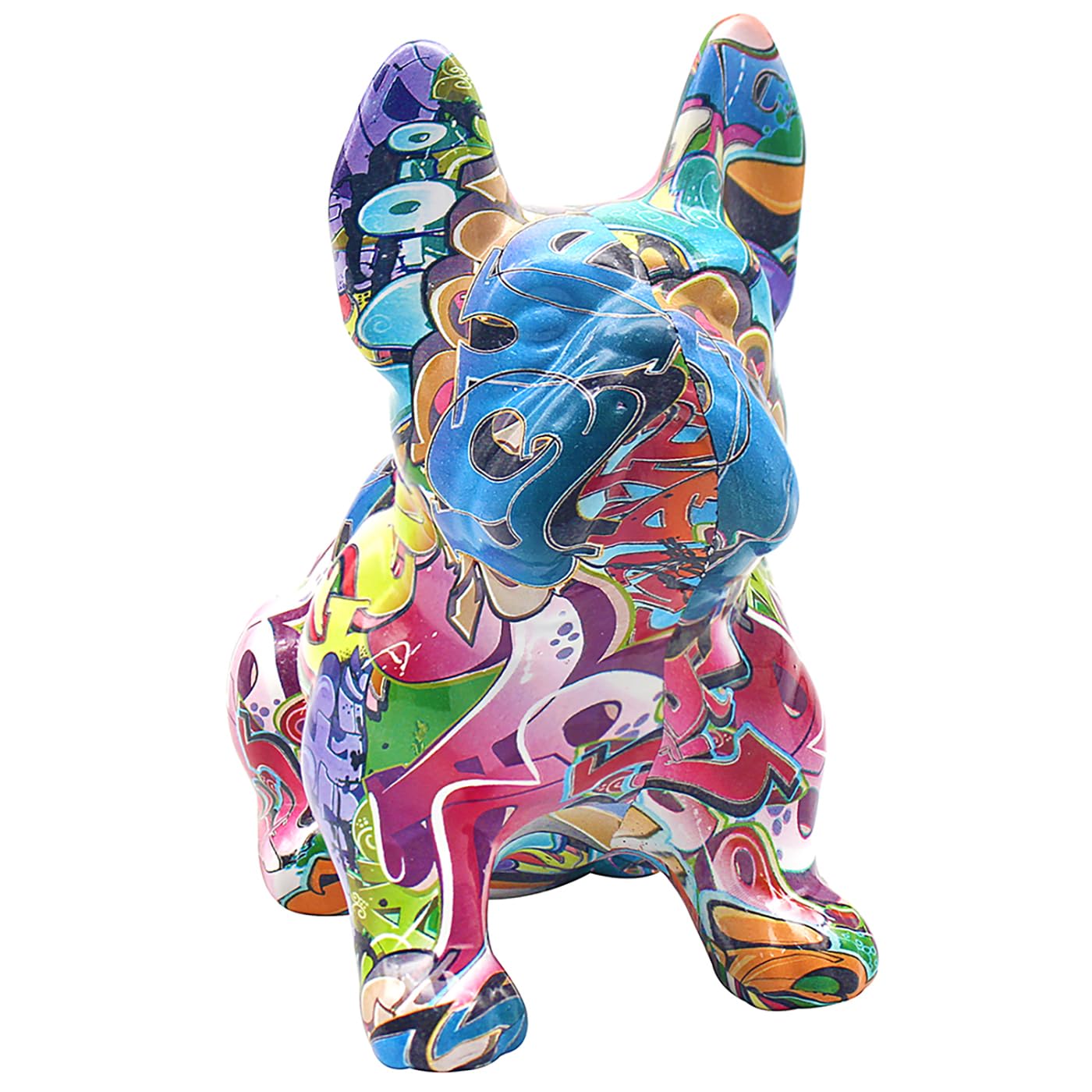 Lesser & Pavey Animal Money Box for Saving | Lovely Printed Piggy Bank for Adults and Kids | An for Special Occasions – Money Box French Bulldog Graffiti