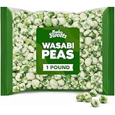 Wasabi Peas 1 Pound Bulk - Crunchy Roasted Green Peas with Bold Wasabi Flavor, Spicy Savory Snack, Asian-Inspired Snack Mix Ingredient