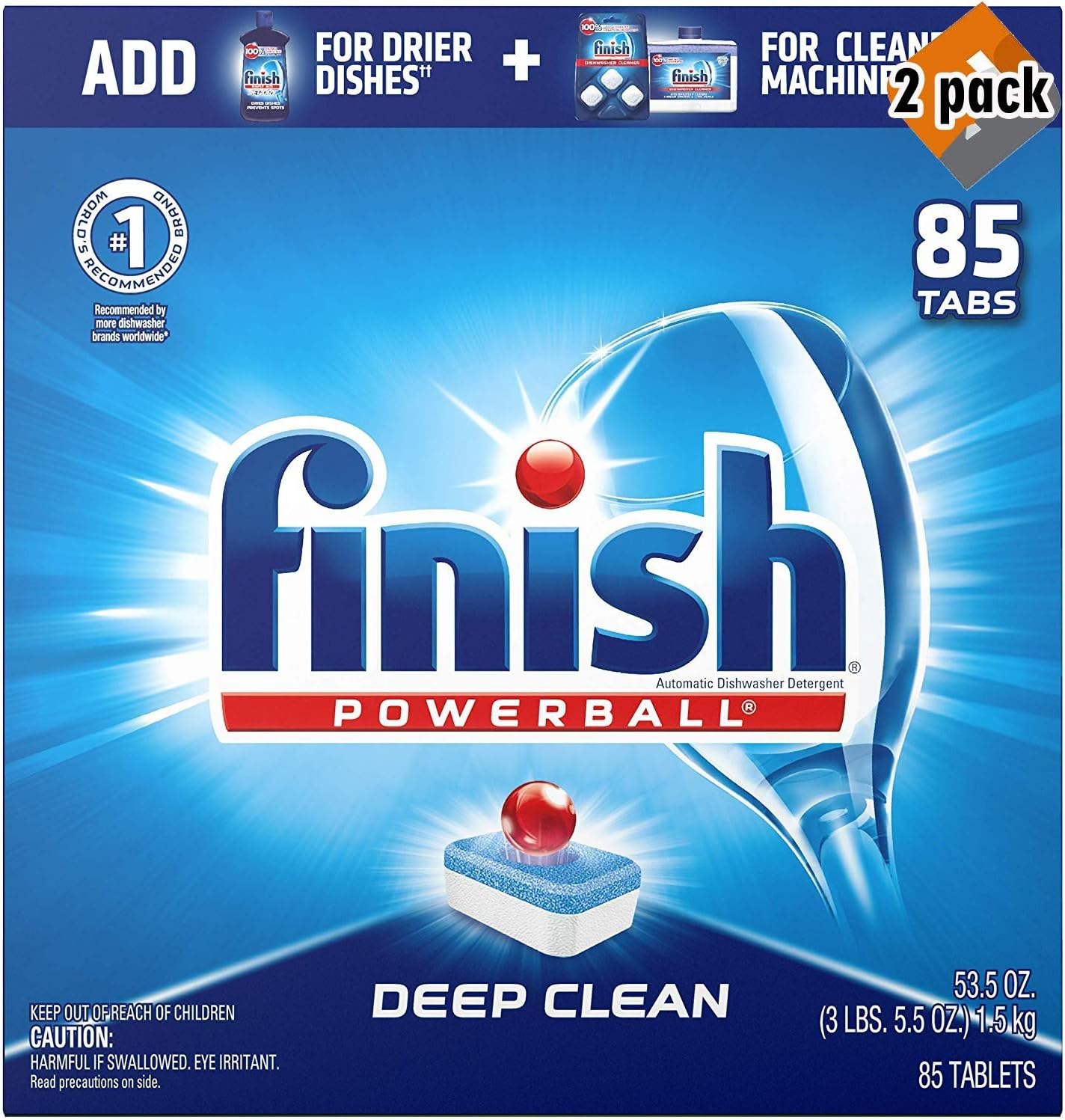 Best Finish Powerball Dishwasher Detergent