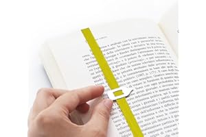 Lastword Elastic Bookmark - Perfect for Any Book - Don't Lose Your Mark for Women, Men And Kids Design Made in Italy (Yellow)