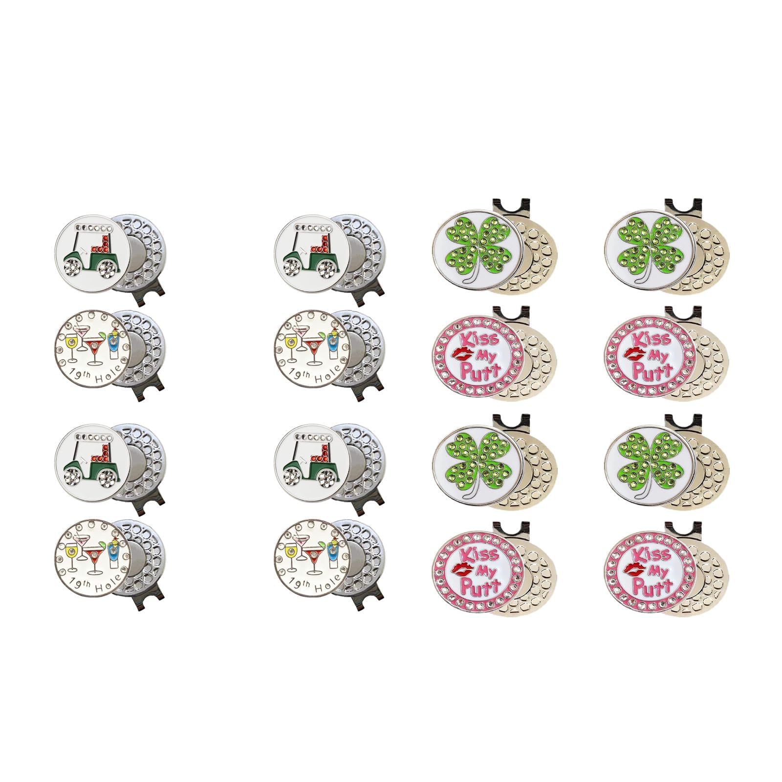 Photo 1 of ***STOCK PHOTO FOR REFERENCE ONLY***
Maitesite Golf Ball Markers with Hat Clips for Men Women Golfer, Bling Crystal Golf Ball Marker with A Standard Magnetic Hat Clip. That Make Perfect Golf Gifts for Men or Women!, silver