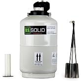 U.S. Solid 10L Cryogenic Container Liquid Nitrogen LN2 Tank Dewar with Straps 6 Canisters
