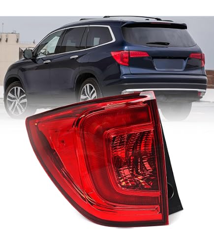 Left Driver Side Tail Light Assembly For 2016-2018 Nissan Altima – Outer – Chrome Housing