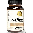 Future Kind Vegan Calcium Supplement - Plant-Based Calcium Magnesium Supplement Sourced from Iceland for Teeth & Bone Support (60 Capsules)