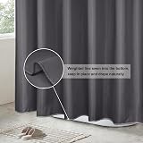 EurCross Charcoal Cloth Shower Curtain 180x180cm Quick Dry Water-Repellent view 5