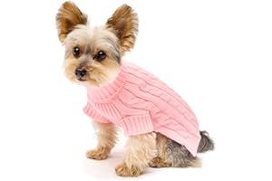 Stinky G Turtleneck Dog Sweater Pink Size #12