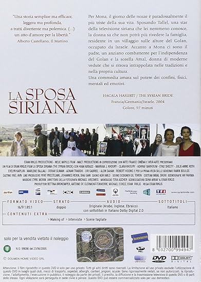 Amazoncom La Sposa Siriana Ashraf Barhom Makram Khoury