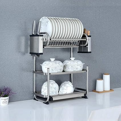 Buy Dish Drying Rack Kitchen Shelf Tableware 304 Stainless Steel